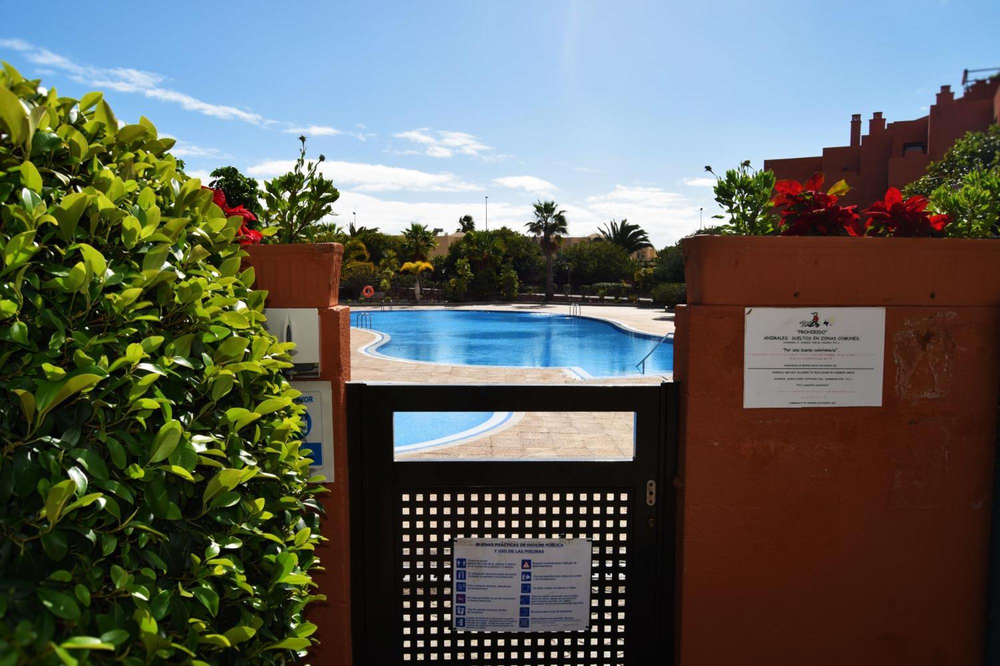 Paraiso La Tejita, terraza y piscina Exterior foto